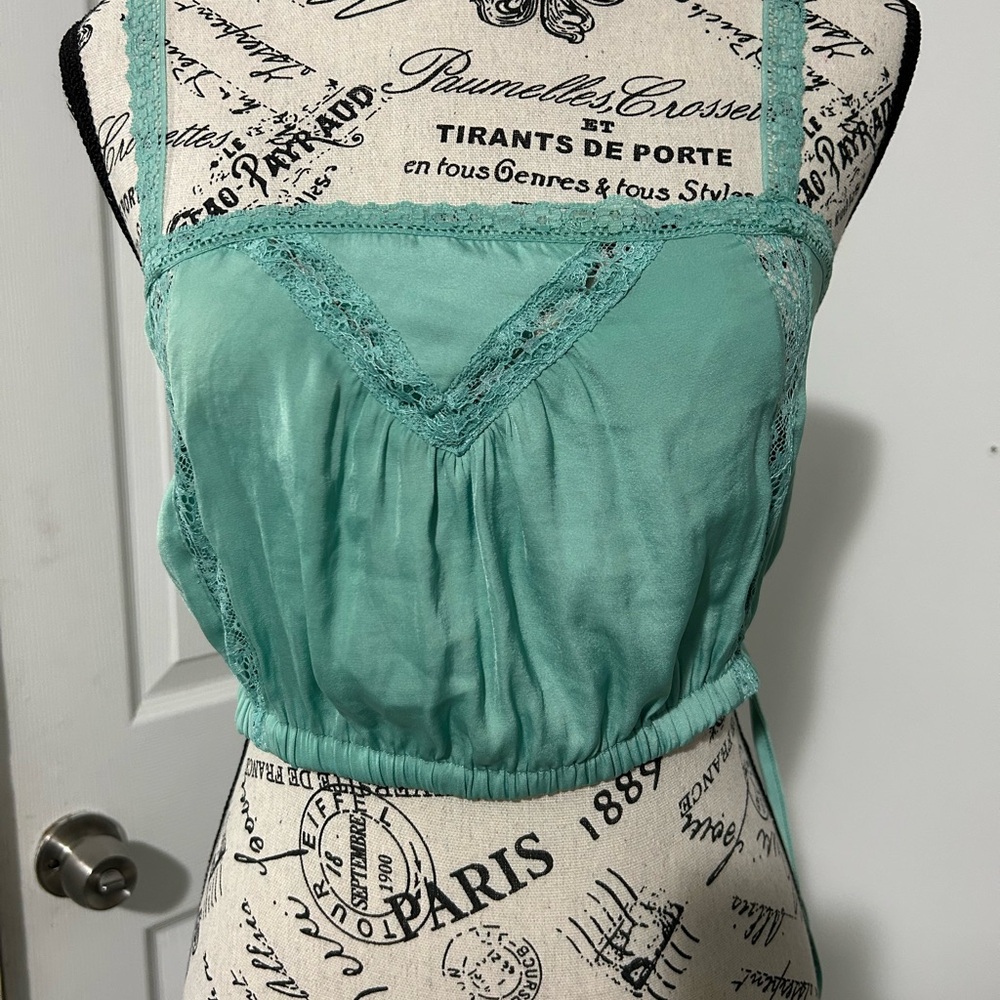 Urban Outfitters Teal Crop Top
